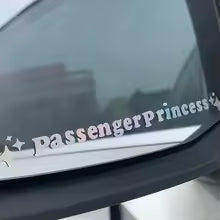 Passenger Princess Star Mirror Decal Sticker