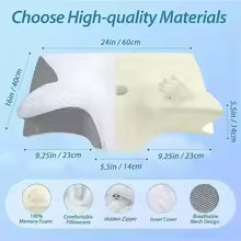 1pc Memory Foam Cervical Pillow