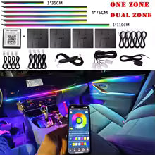 14/18 in 1 Led Acrylic Car Ambient Light RGB 64 213 Color Symphony Acrylic APP
