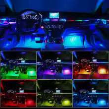 14/18 in 1 Led Acrylic Car Ambient Light RGB 64 213 Color Symphony Acrylic APP