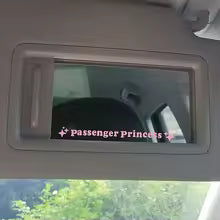 Passenger Princess Star Mirror Decal Sticker