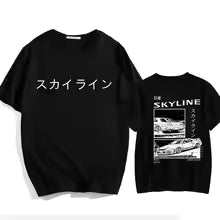 Casual T-Shirt R34 Skyline GTR JDM Oversized Print T Shirts