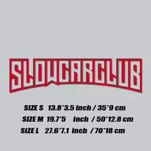 1Pcs SLOW CAR CLUB JDM Decal