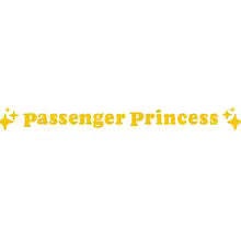 Passenger Princess Star Mirror Decal Sticker