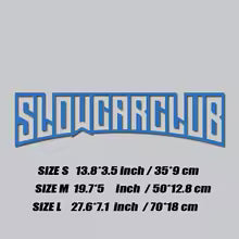 1Pcs SLOW CAR CLUB JDM Decal
