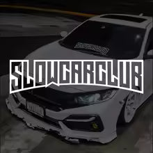 1Pcs SLOW CAR CLUB JDM Decal