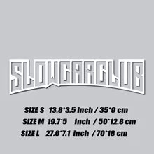 1Pcs SLOW CAR CLUB JDM Decal