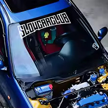 1Pcs SLOW CAR CLUB JDM Decal